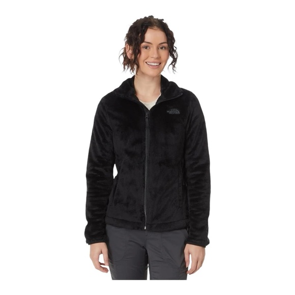 Womens The North Face Ladies Osito Fleece Coat Top Jacket Black Small - Picture 1 of 10